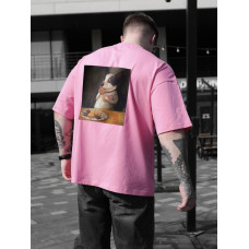 Oversize футболка з принтом