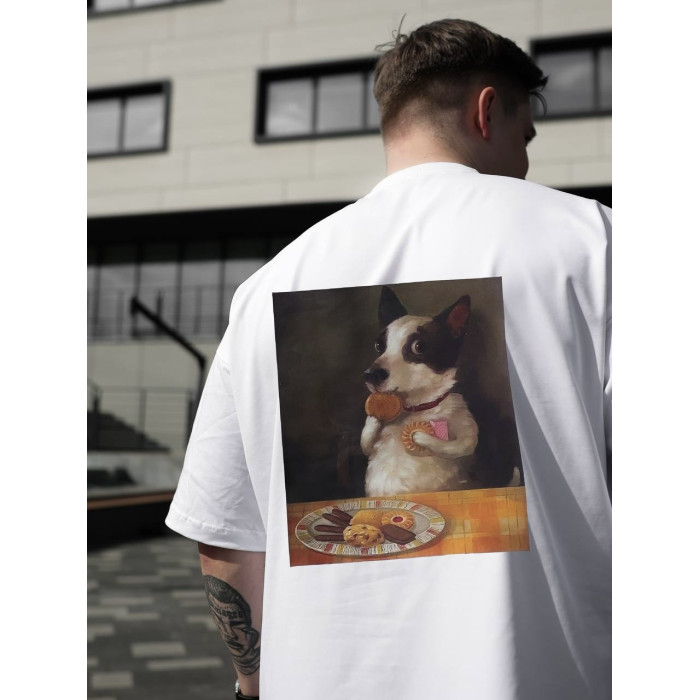 Oversize футболка з принтом