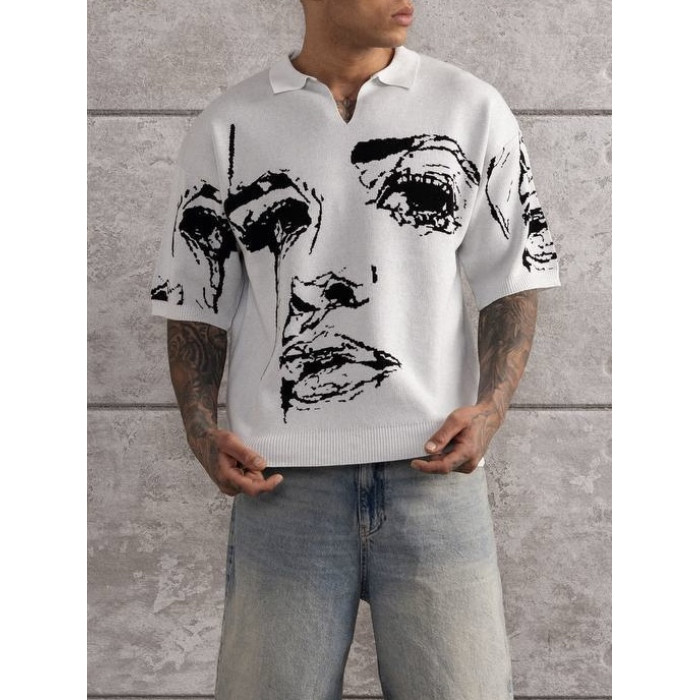Oversize футболка з принтом