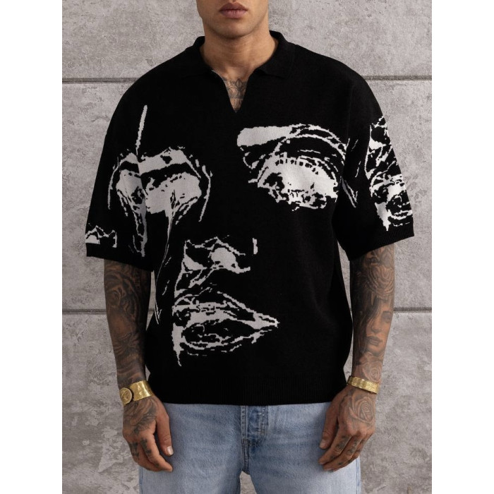 Oversize футболка з принтом