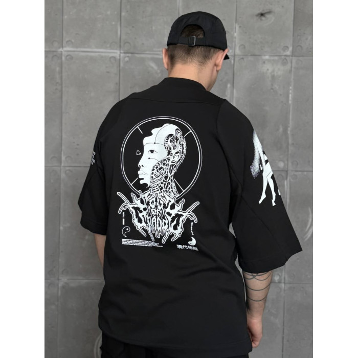 Oversize футболка з принтом