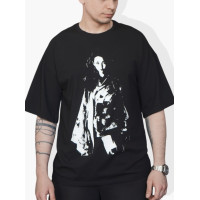Oversize футболка з принтом