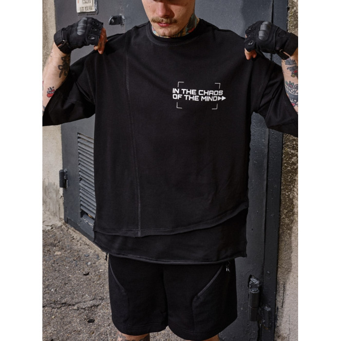 Oversize футболка з принтом