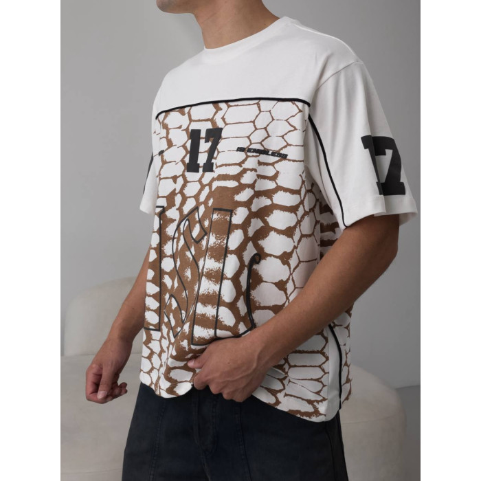 Oversize футболка з принтом