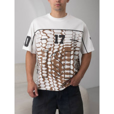 Oversize футболка з принтом