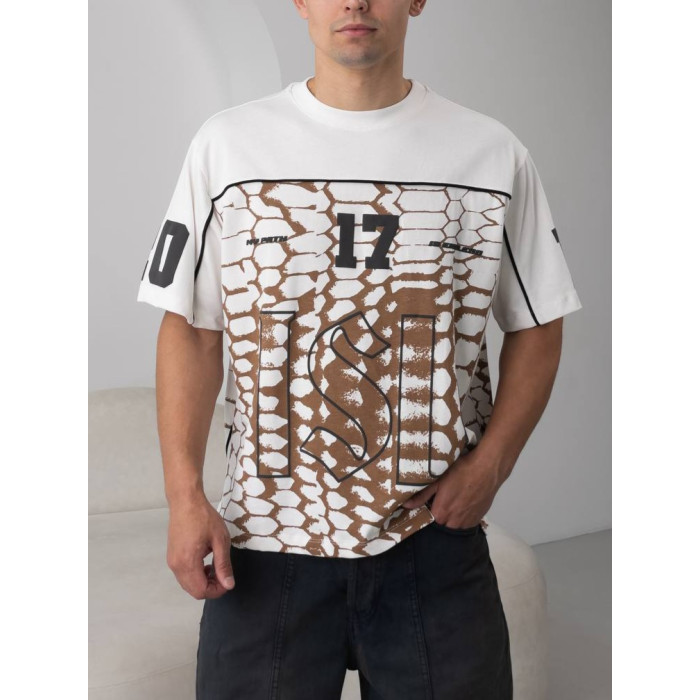 Oversize футболка з принтом