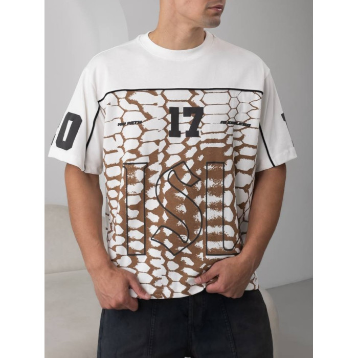Oversize футболка з принтом