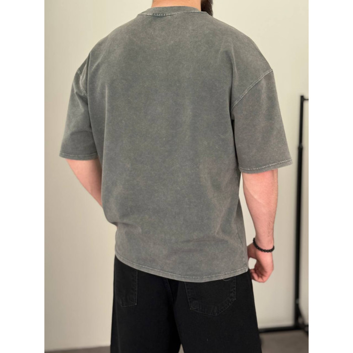 Oversize футболка з вивареної тканини
