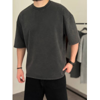 Oversize футболка з вивареної тканини