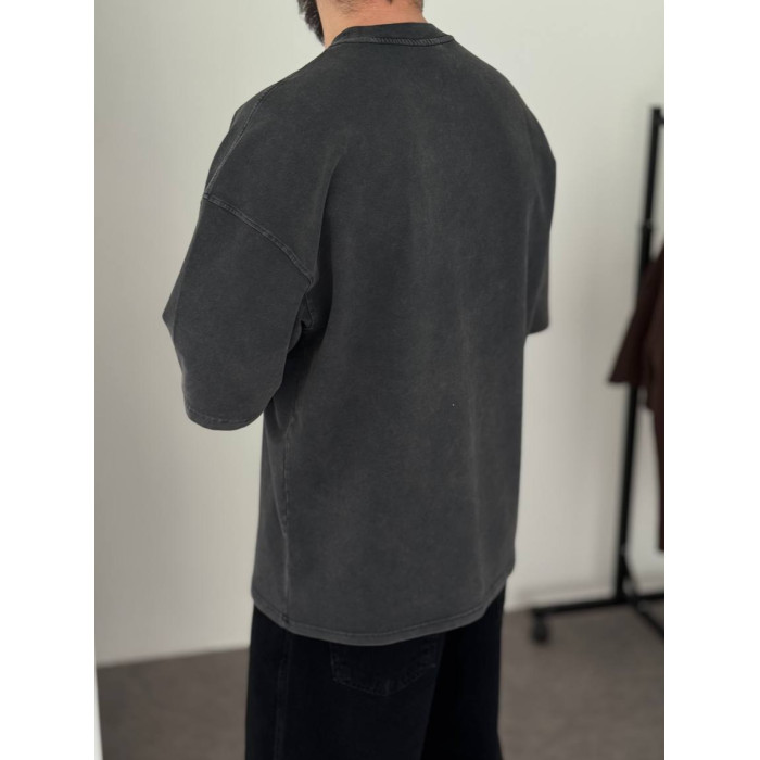 Oversize футболка з вивареної тканини
