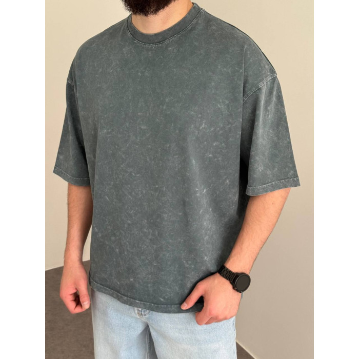 Oversize футболка з вивареної тканини