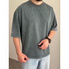 Oversize футболка з вивареної тканини