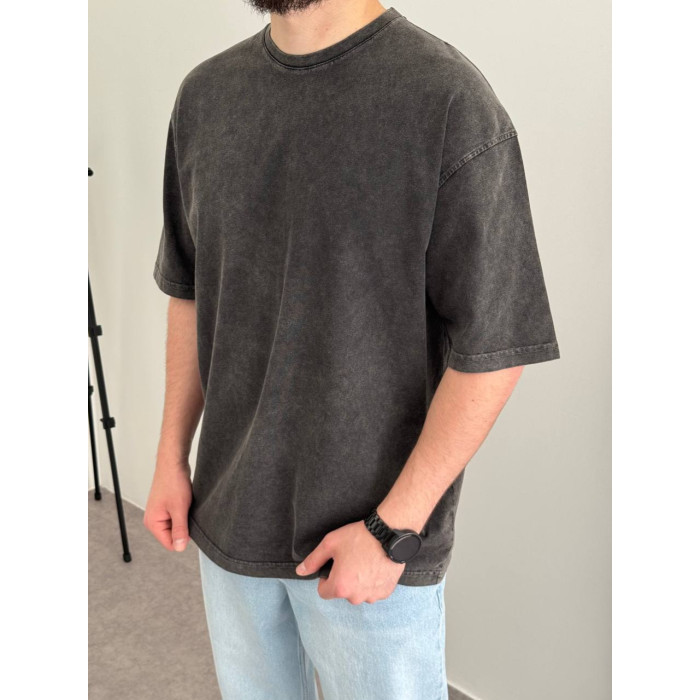 Oversize футболка з вивареної тканини
