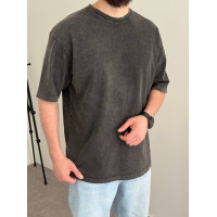 Oversize футболка з вивареної тканини