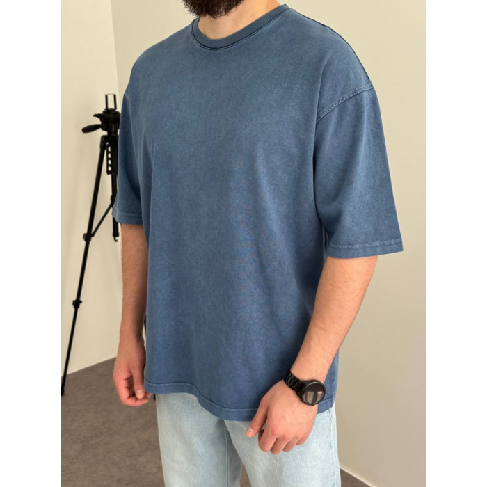 Oversize футболка з вивареної тканини