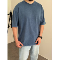 Oversize футболка з вивареної тканини