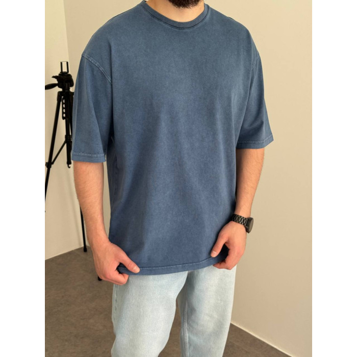 Oversize футболка з вивареної тканини