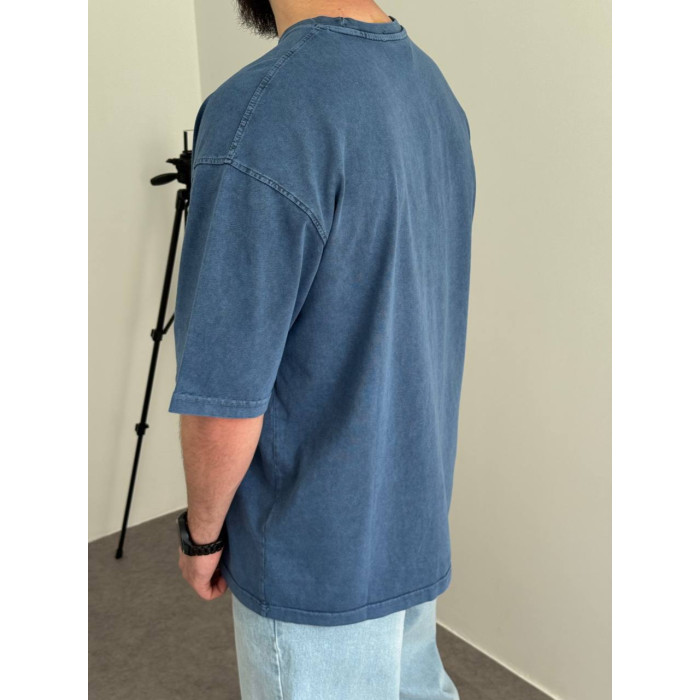 Oversize футболка з вивареної тканини