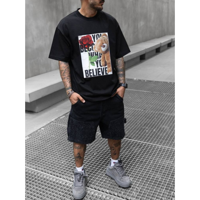Oversize футболка з принтом