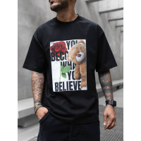 Oversize футболка з принтом