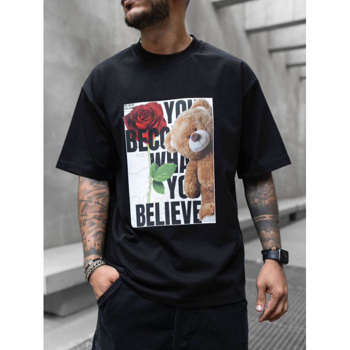 Oversize футболка з принтом