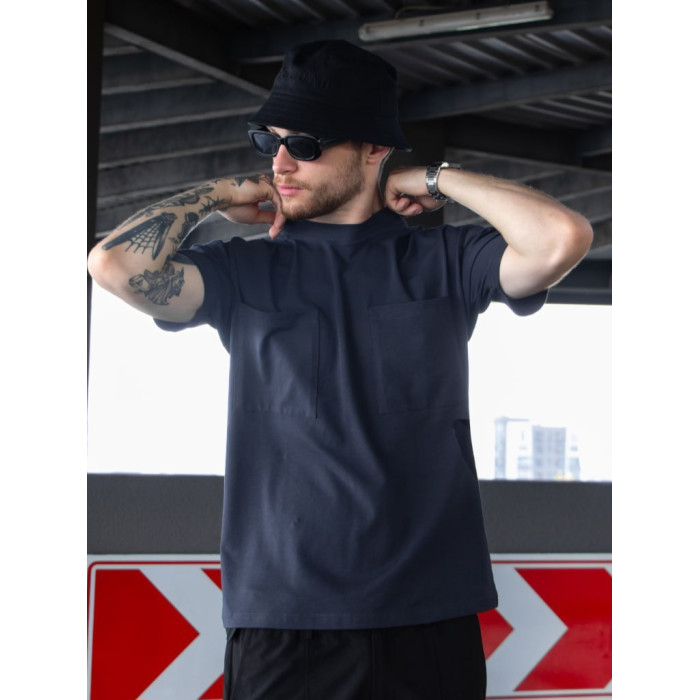 Oversize футболка з акцентними кишенями