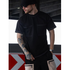 Oversize футболка з акцентними кишенями