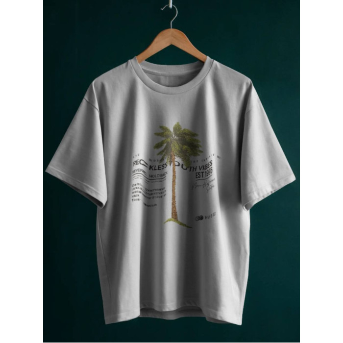 Oversize футболка з принтом