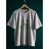 Oversize футболка з принтом