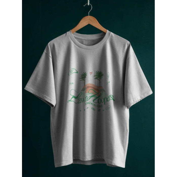 Oversize футболка з принтом