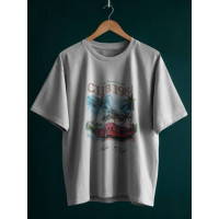 Oversize футболка з принтом