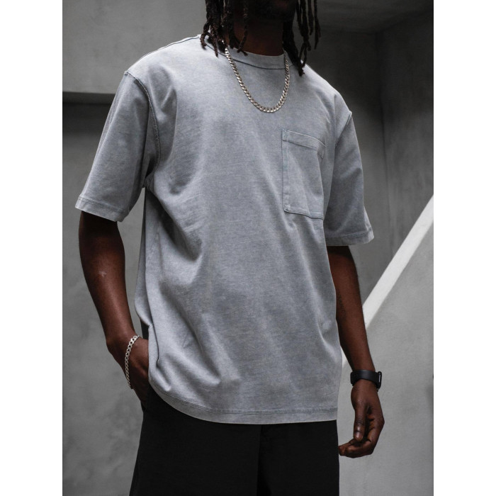 Oversize футболка з вивареної тканини
