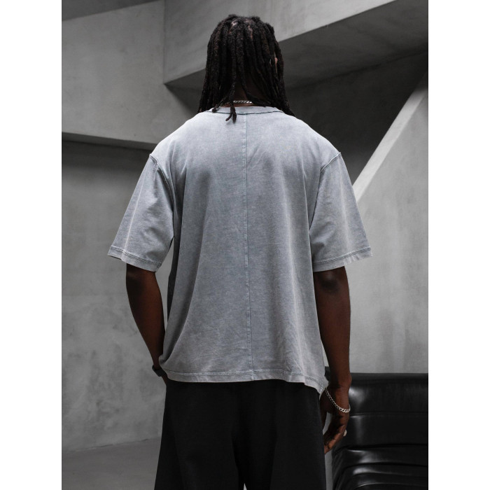 Oversize футболка з вивареної тканини