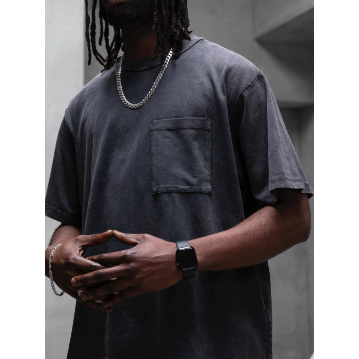 Oversize футболка з вивареної тканини
