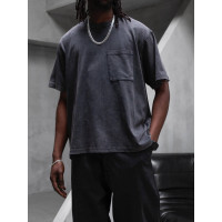 Oversize футболка з вивареної тканини