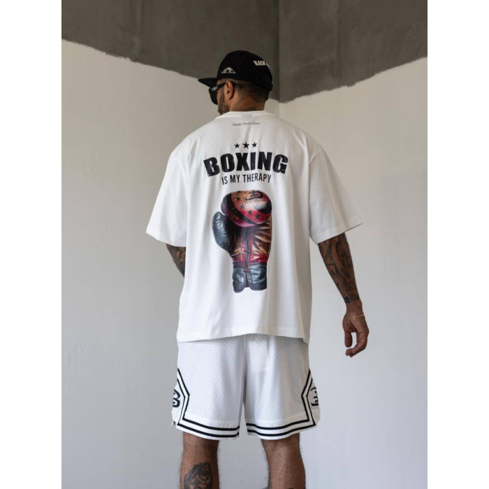 Oversize футболка з принтом