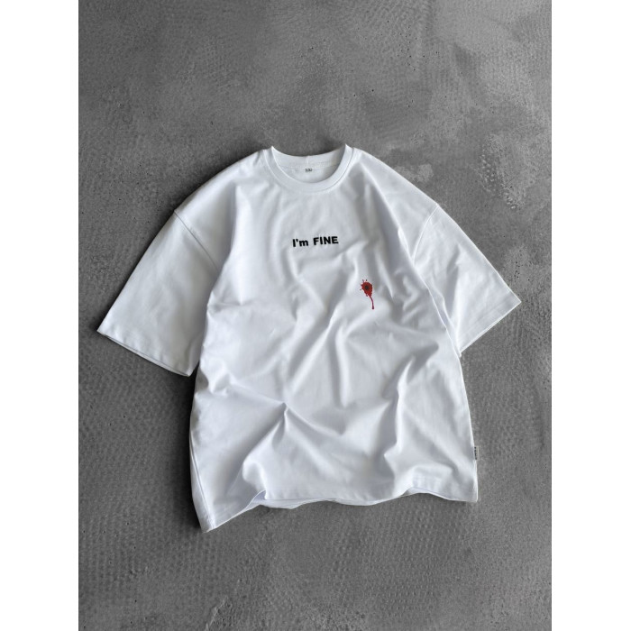 Oversize футболка з принтом