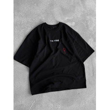 Oversize футболка з принтом