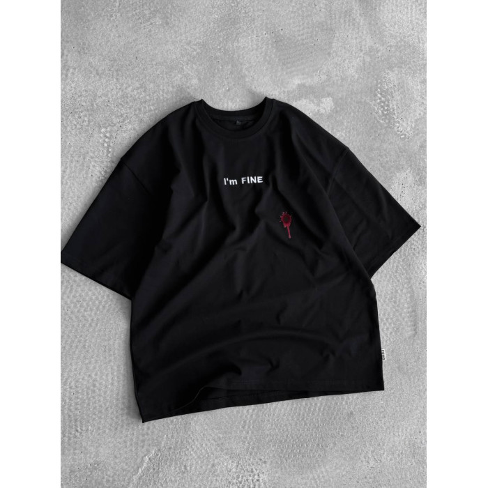 Oversize футболка з принтом