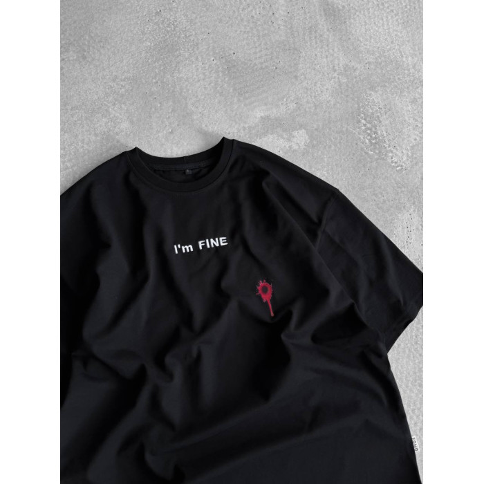 Oversize футболка з принтом