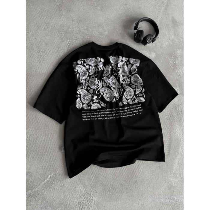 Oversize футболка з принтом