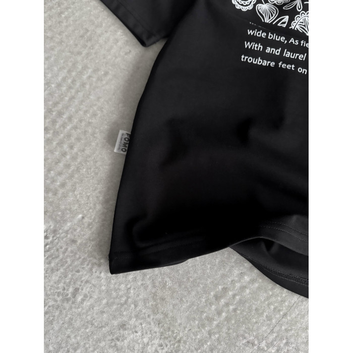 Oversize футболка з принтом