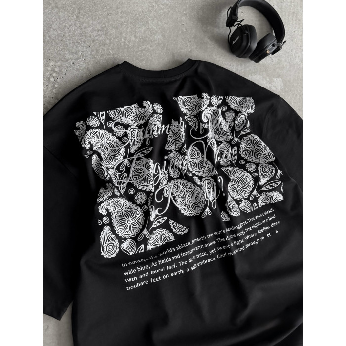 Oversize футболка з принтом