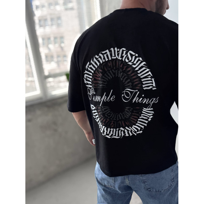 Oversize футболка з принтом