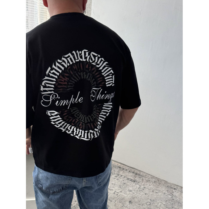 Oversize футболка з принтом