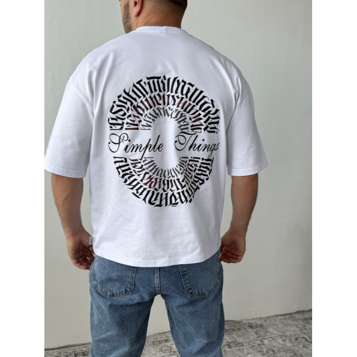 Oversize футболка з принтом