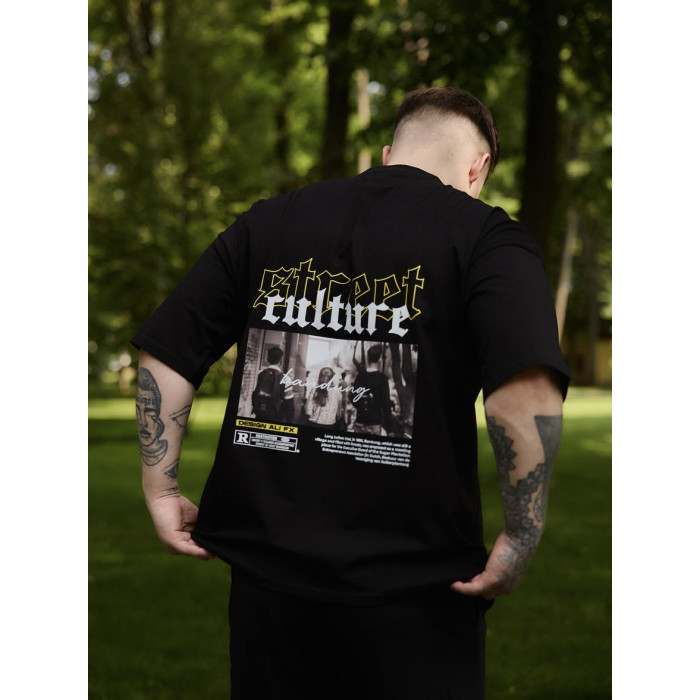 Oversize футболка з принтом