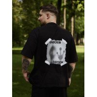 Oversize футболка з принтом