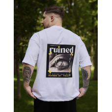 Oversize футболка з принтом