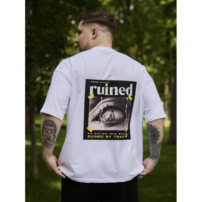 Oversize футболка з принтом
